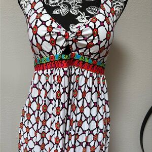 Trina Turk Multicolor Geometric Maxi Dress